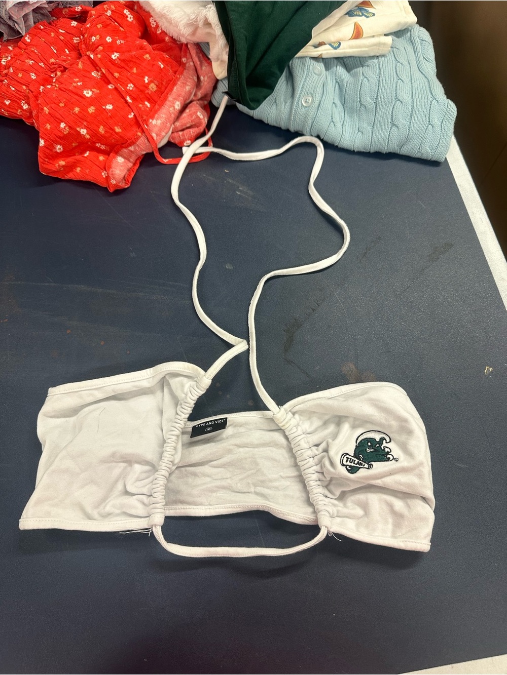 Tulane White tailgate Top